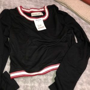 Abercrombie long sleeve crop top